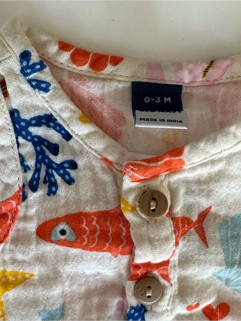 Old Navy Multicolor Sea Life Sleeveless Baby Romper